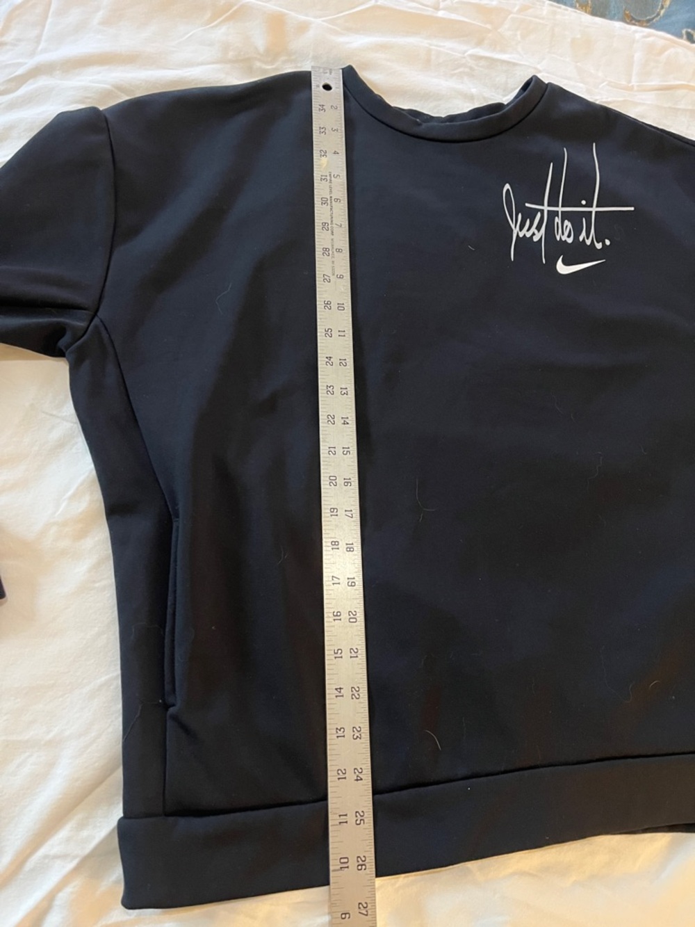 Nike Black Crewneck Sweatshirt with White Script
